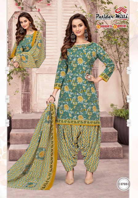 Patidar Seasons Special 37 Fancy Regular Wear Printed Cotton Dress Material Collection